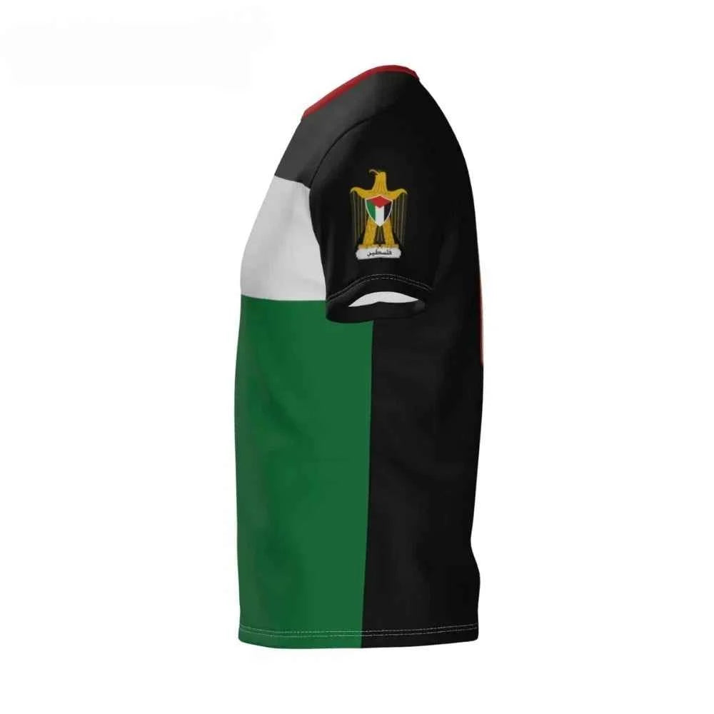 Palestinian Flag Badge 3D Printed T-shirt Summer Men's and Women's T-shirt Shirt Football Fan Gift Creative Top Clothing