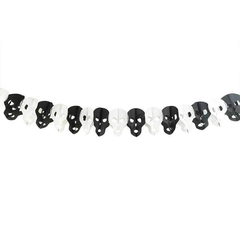 3Meter Halloween Hanging Garland Bunting Bat Pumpkin Ghosts Spider Paper Banner Halloween Party Decorations Horror Props