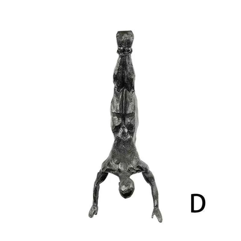Athlete Rock Climbing Man Resin Background Wall Hanging Decoration Sculpture Statue Figures Creative Rock Climber Statue Pendant