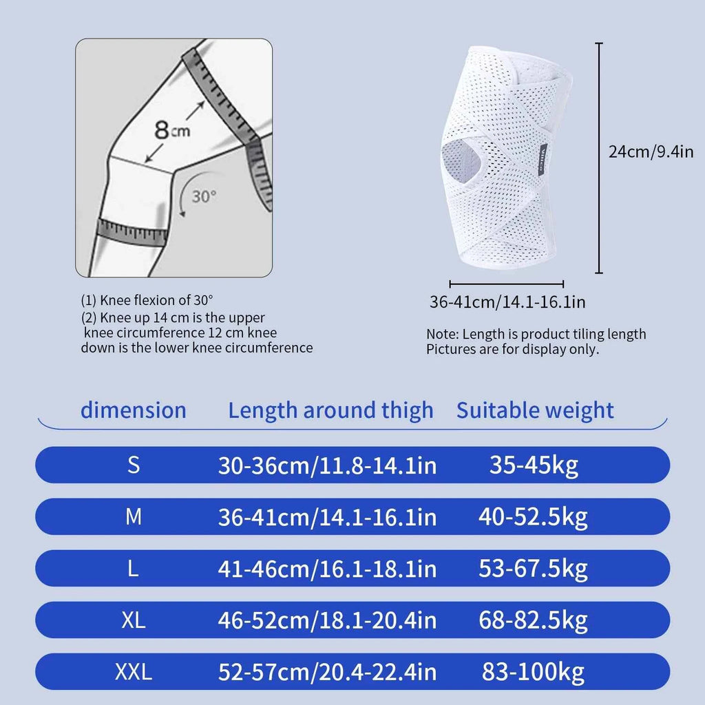 Genouillère réglable avec coussin en gel