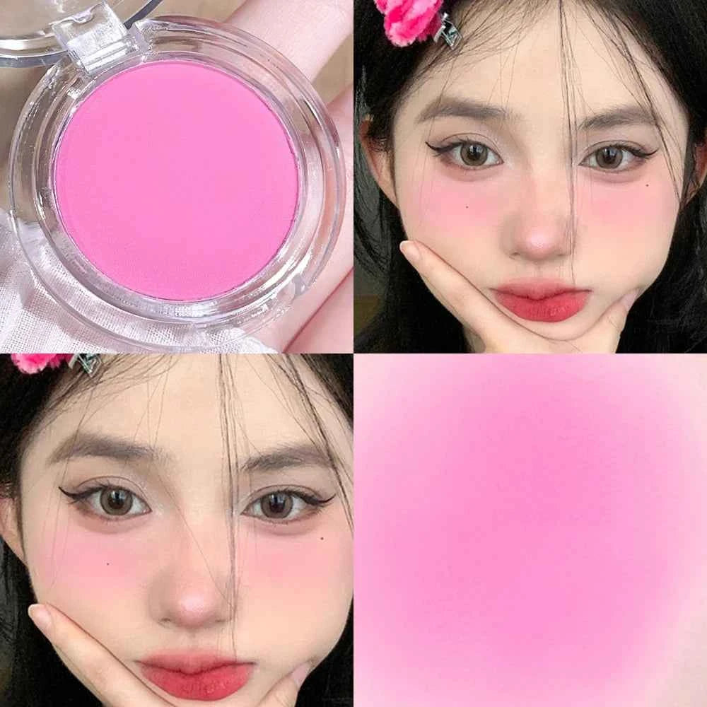 HISYI monochrome blush whitening matte cosmetics vitality girl nude makeup natural smudge monochrome blush plate