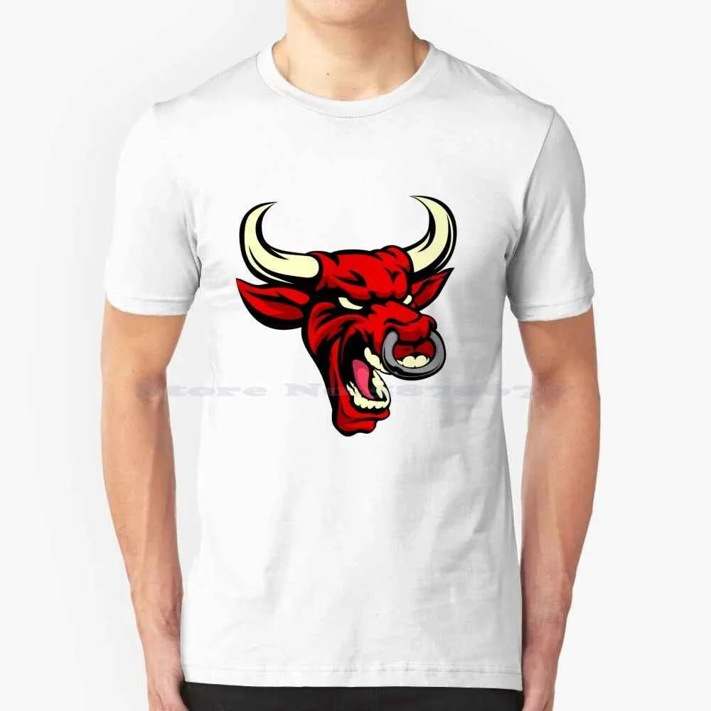 Red-Bull 100% Pure Cotton Hoodie Tshirt Fierce Bull Trendy Modern Red Color Red Colour Bull Strong Strength Ferocious Vector