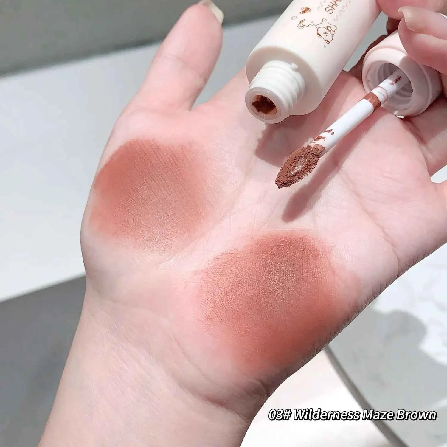 SHAQINUO Munchkin Cloudy Lip Clay Colours Matte Lip Mud  Design Cosmetics Lip Mud For Daily Makeup Application