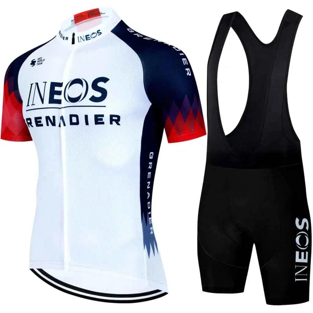 INEOS Cycling Outfit 2025 Jersey Men's Mtb Pants Man Maillot Cyclisme Sports Set Bike Clothing Shorts Bikes Equipment Jerseys