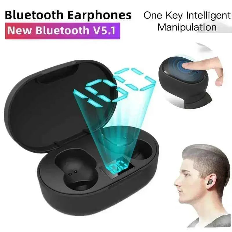 E6S Wireless Bluetooth Earphones Wireless Headphones TWS Headset Noise Cancelling Earbuds with Microphone Headphones for Xiaomi