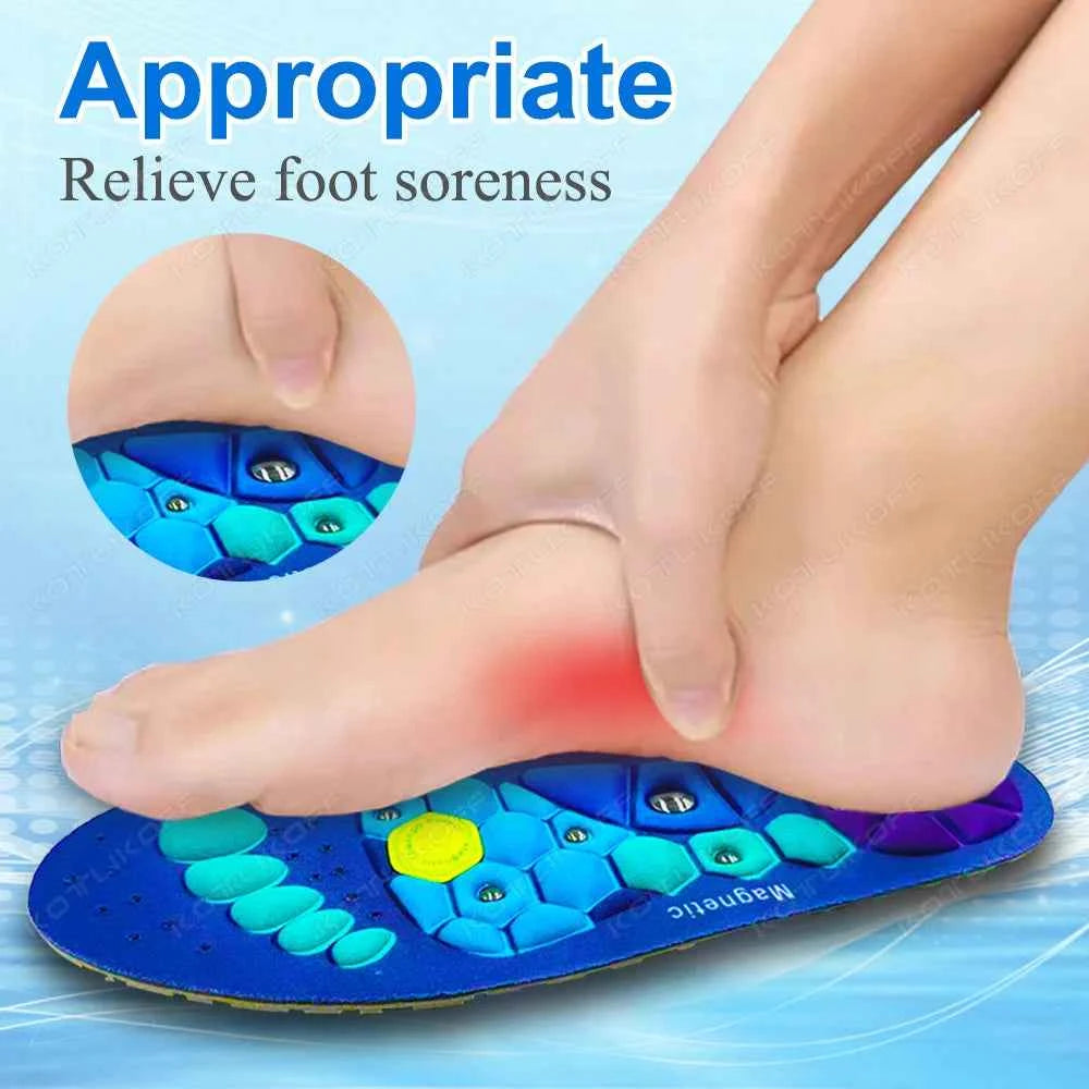 Magnetic Massage Shoe Soles For Orthopedic Arch Support Therapy Foot Acupressure Massage Insole Relaxation Insole Comfort Soles