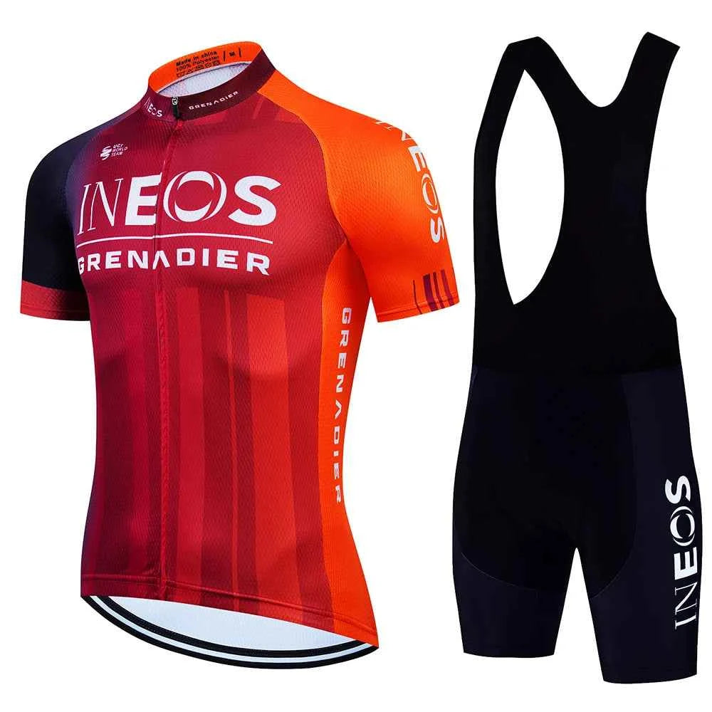 INEOS Cycling Outfit 2025 Jersey Men's Mtb Pants Man Maillot Cyclisme Sports Set Bike Clothing Shorts Bikes Equipment Jerseys