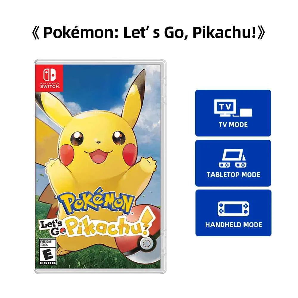 Pokemon: Let’s Go Pikachu Nintendo Switch Game Deals Physical for Nintendo Switch OLED Nintendo Switch Lite Switch Game Cards