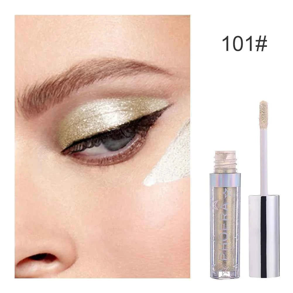 16 Colors Diamond Eyeshadow Liquid Glitter Eye Shadow Pearly Shimmer Eyeshadow Lasting Waterproof Eye Makeup Korean Cosmetics