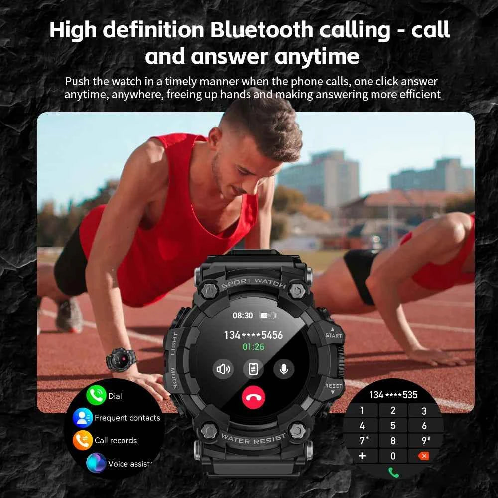 outdoor smartwatch 1.32 Inch HD Bluetooth Call Smart Watch Men Sports Fitness Tracker compass 300mAh Smartwatch For Android IOS