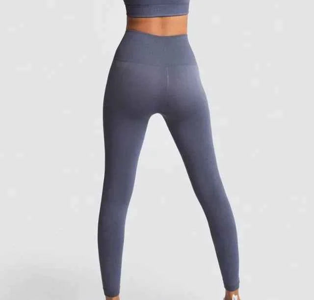 Ensemble de yoga seamless femme : top et leggings