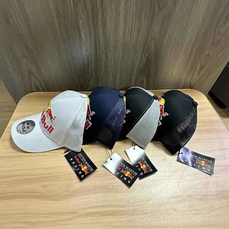 New 4 Colors Red Bull Baseball Hat Embroidered Red Bull Sun Hat High Quality Street Trendy Brand Sports Hat Rap Hip Hop Hat