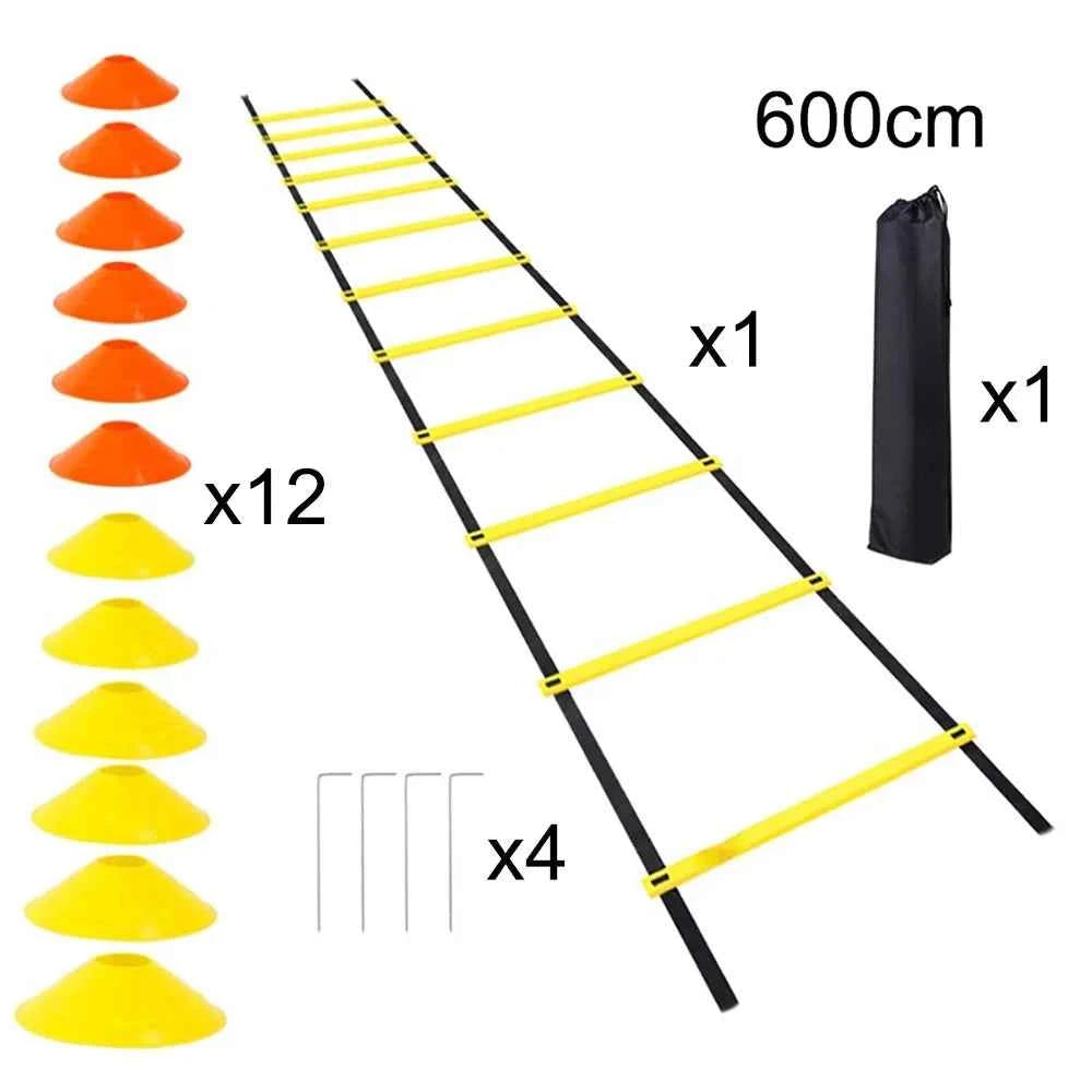 Flexibility Speed Soccer Training Equipment Set Agility Speed Ladder Parachute Exerciser Sport Obstacles Football Accessories