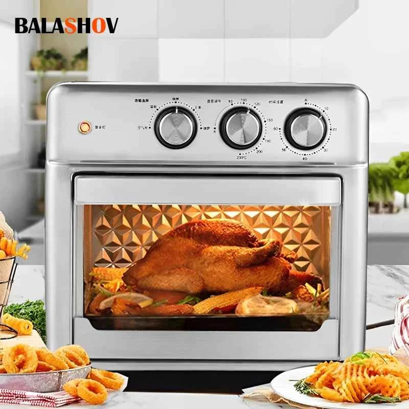 13L Air Fryers 26L Large Capacity Electric Fryer Oven Oilless Cooker Visible Window Household Kitchen Deep Fryer without Oil