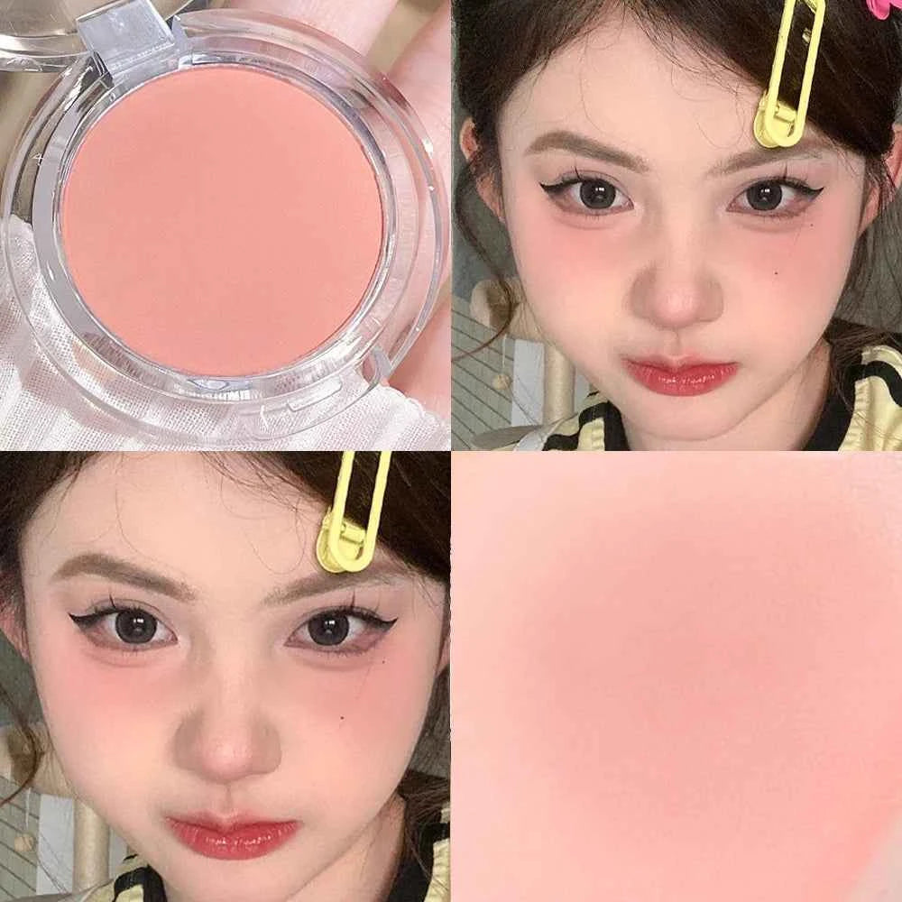 HISYI monochrome blush whitening matte cosmetics vitality girl nude makeup natural smudge monochrome blush plate