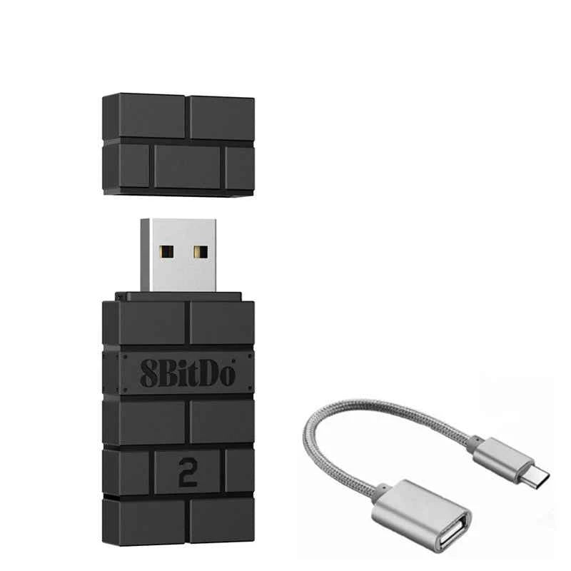 8BitDo USB Wireless Bluetooth Adapter Receiver for Nintendo Switch 2 Windows Mac PS1 for Xbox one PS4 PS5 Switch Pro Controller
