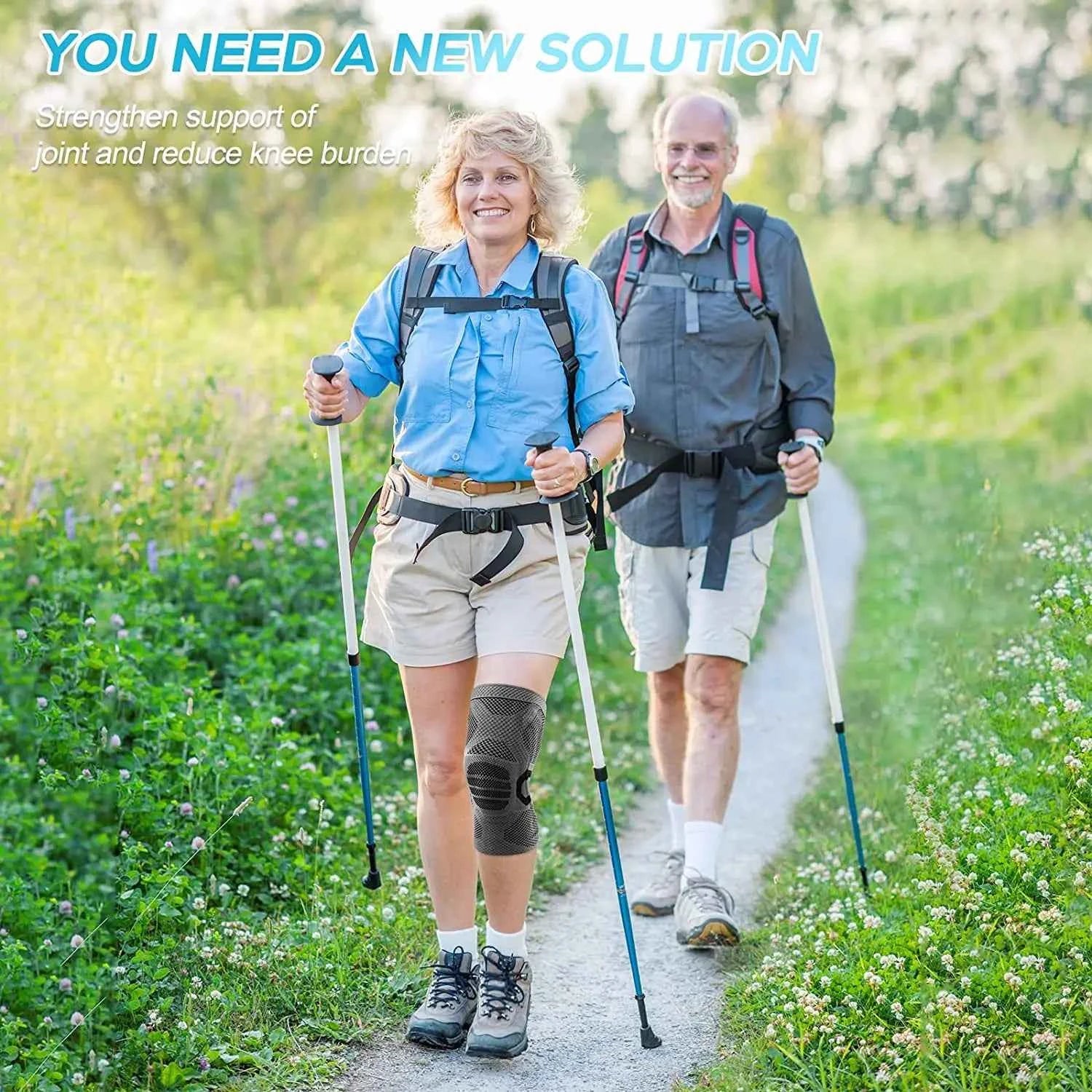 Genouillère Compressif NEENCA pour Soulagement de Douleur