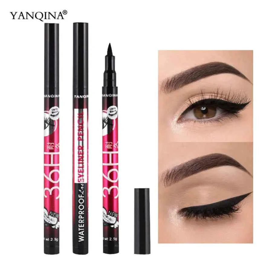 Black Eyeliner Pen Eyes Makeup Waterproof Liquid Eye Liner Pencil Make up Long-lasting Eyelid Drawing Cosmetics