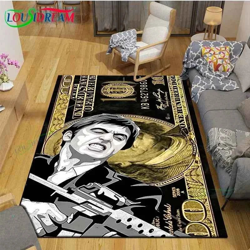 Movie Godfather S-Scarface Carpet Room Decor Floor Mats Bedroom Yoga Mat Photography Props Area Rug Birthday Gift  Anime Rug