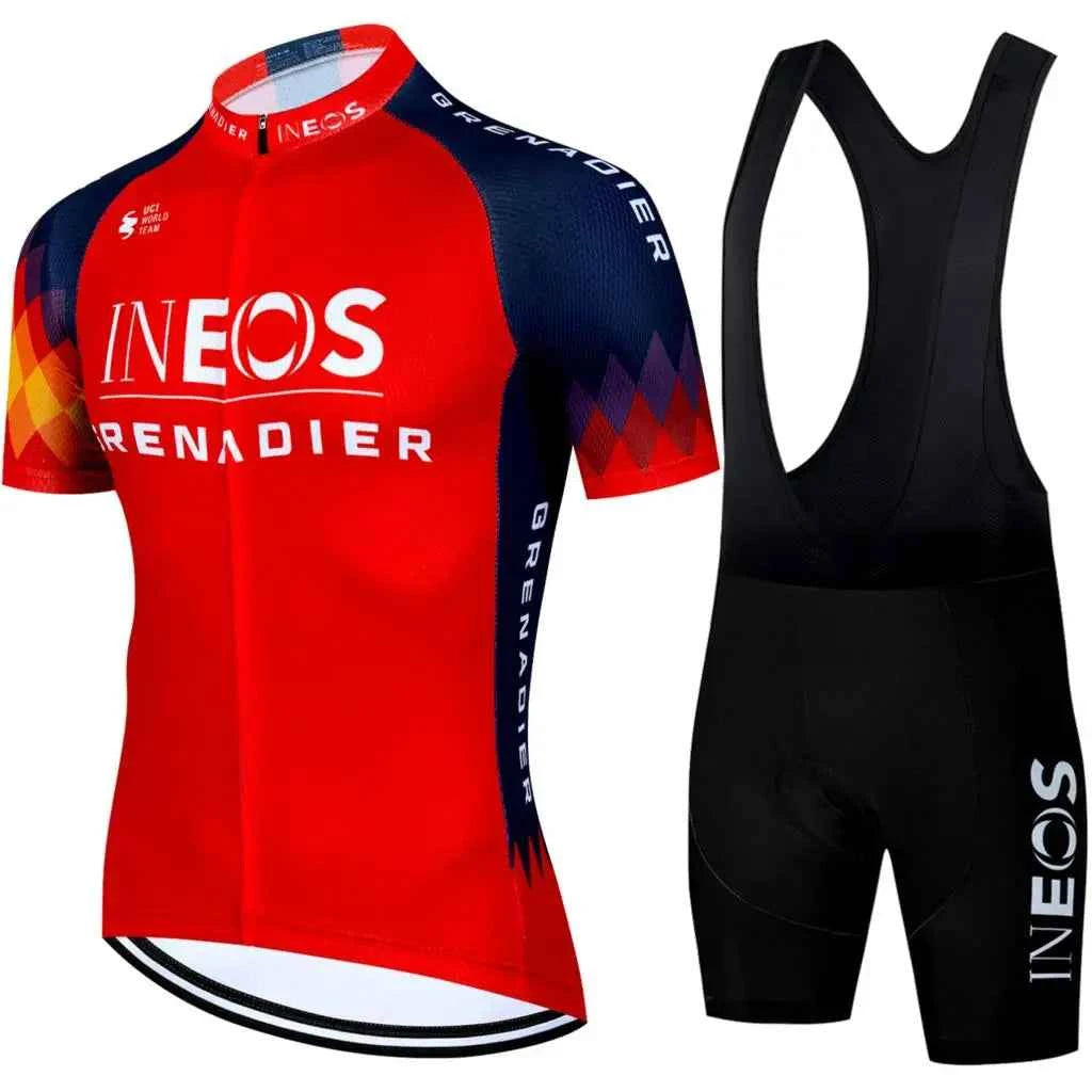 INEOS Cycling Outfit 2025 Jersey Men's Mtb Pants Man Maillot Cyclisme Sports Set Bike Clothing Shorts Bikes Equipment Jerseys