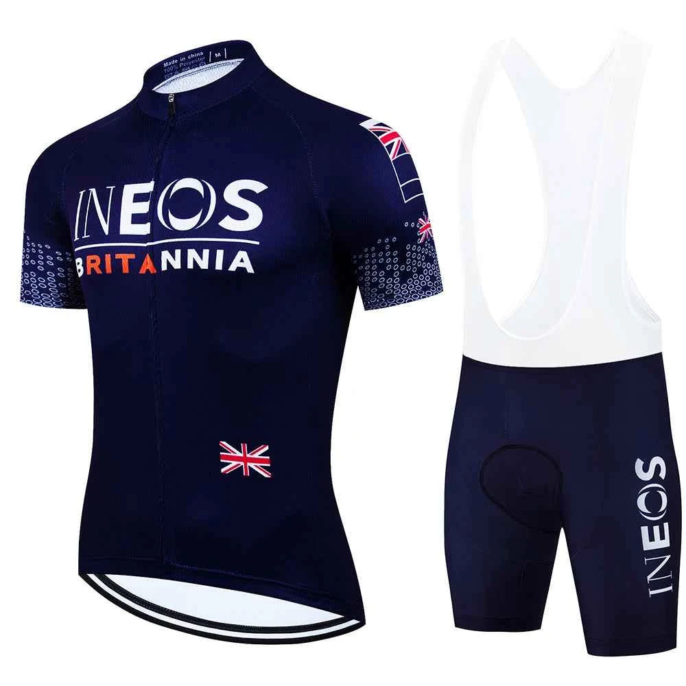 INEOS Cycling Outfit 2025 Jersey Men's Mtb Pants Man Maillot Cyclisme Sports Set Bike Clothing Shorts Bikes Equipment Jerseys