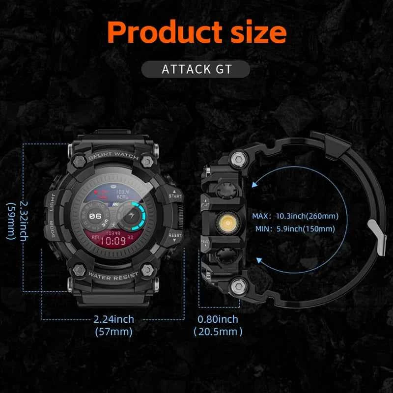outdoor smartwatch 1.32 Inch HD Bluetooth Call Smart Watch Men Sports Fitness Tracker compass 300mAh Smartwatch For Android IOS