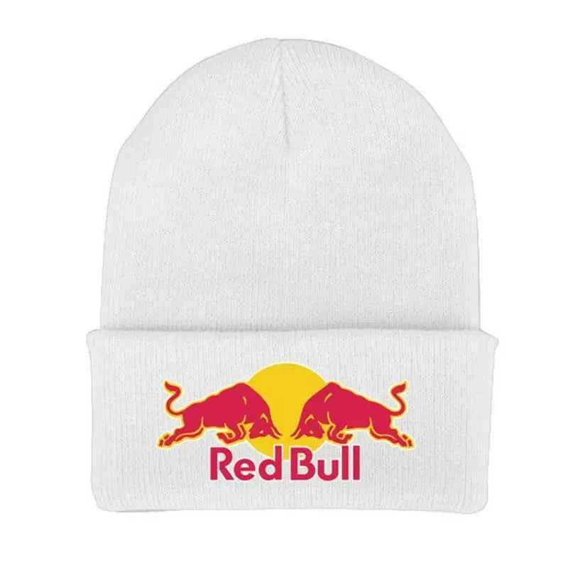 Red Bull Knitted Hat Soft and Warm for Men and Women Autumn and Winter Warm Casual Hat Crochet Embroidered Hat