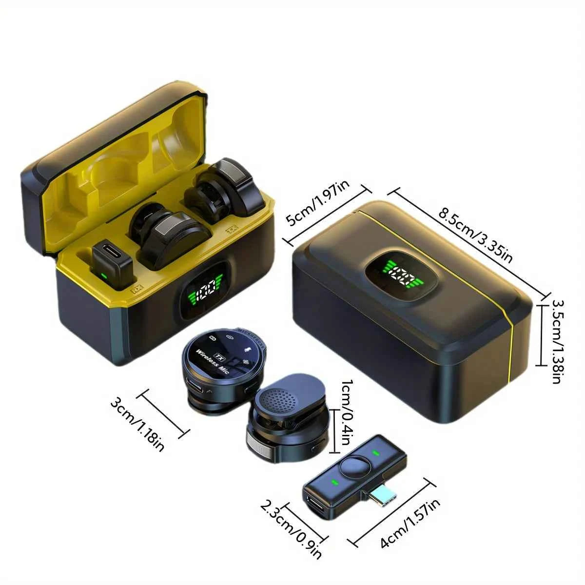 J6 Wireless Lavalier Mics Plug & Play Lapel Miccrophone for Seamless Video Recording, Vlogging, Live Streaming & Interviews