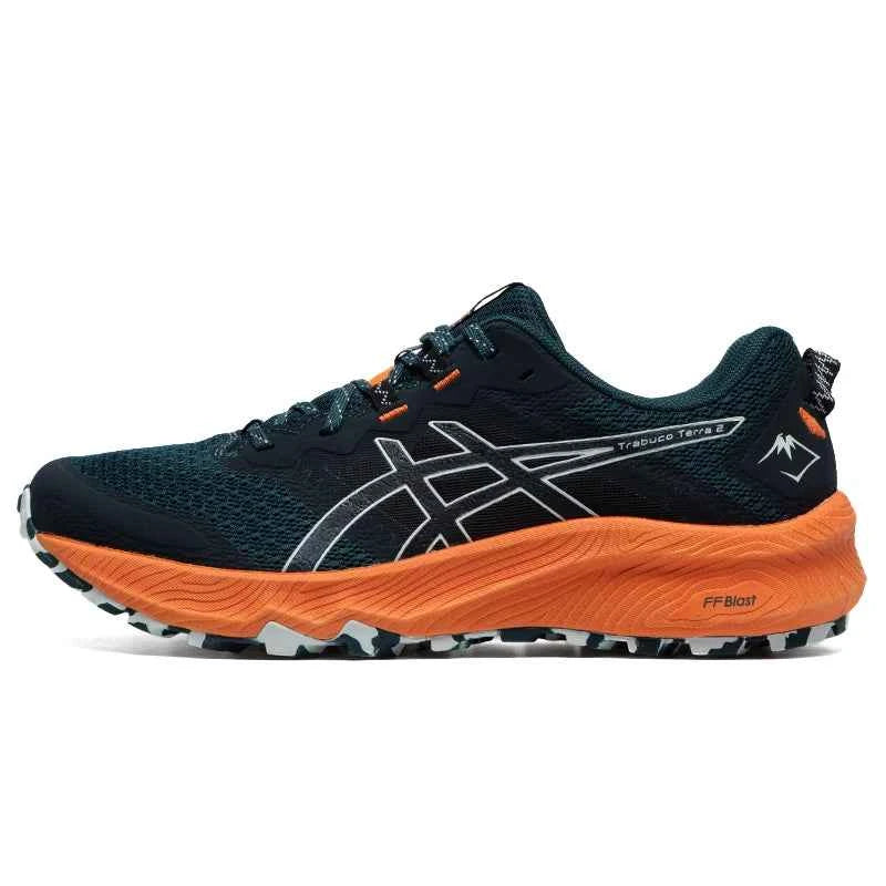 Asics Men's Shoes Trabuco Terra 2 Sports Shoes Wear-Resistant Cushioning Trail Running Shoes Lightweight Breathable Running Shoes 1011B607-301
