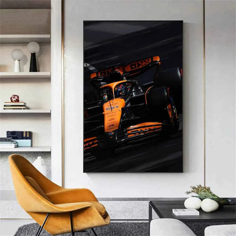 Oscar Piastri #81 MCL F1 Poster Racing Wall Art for Man Cave, Living Room & Office, Formula 1 Fan Gift Wall art decor Home Decor