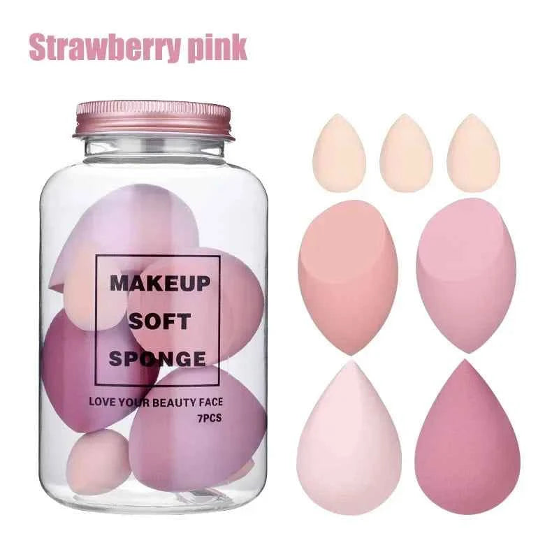 6/7/14pcs Makeup Sponge Set Blender Makeup Tools Beauty Cosmetics Puff Face Foundation Blending for Liquid Cream and Powder New