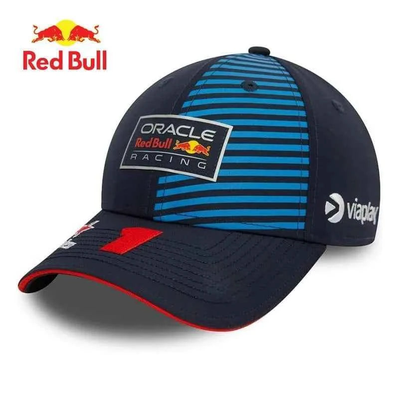 Red Bull riding cap, F1 racing themed design for men's and women's outdoor sports baseball caps sun protection sun hat