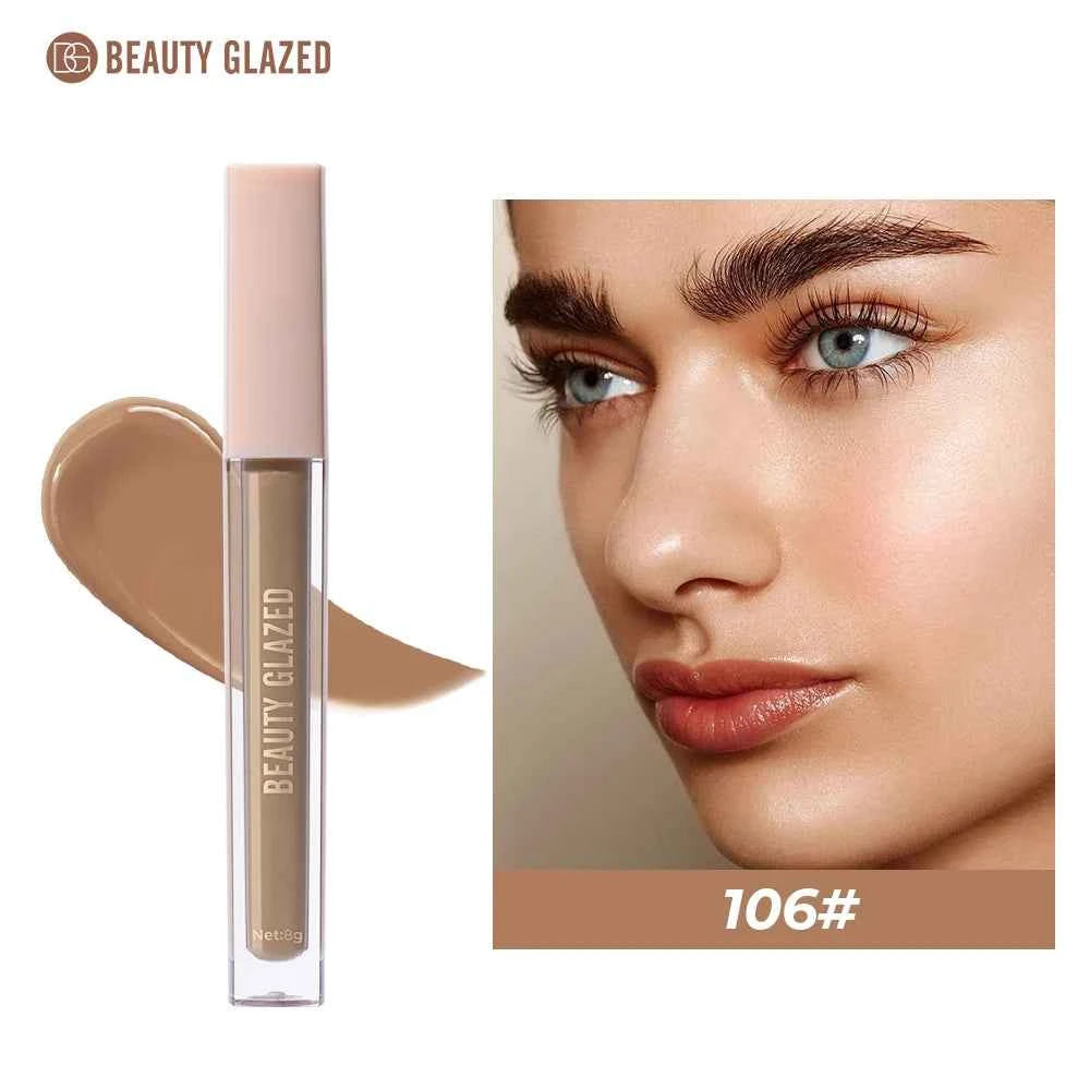 Beauty Glazed Renew Liquid Concealer,6 Colors Matte Flawless,Long-lasting Full Coverage,Waterproof for Face Makeup Cosmetics
