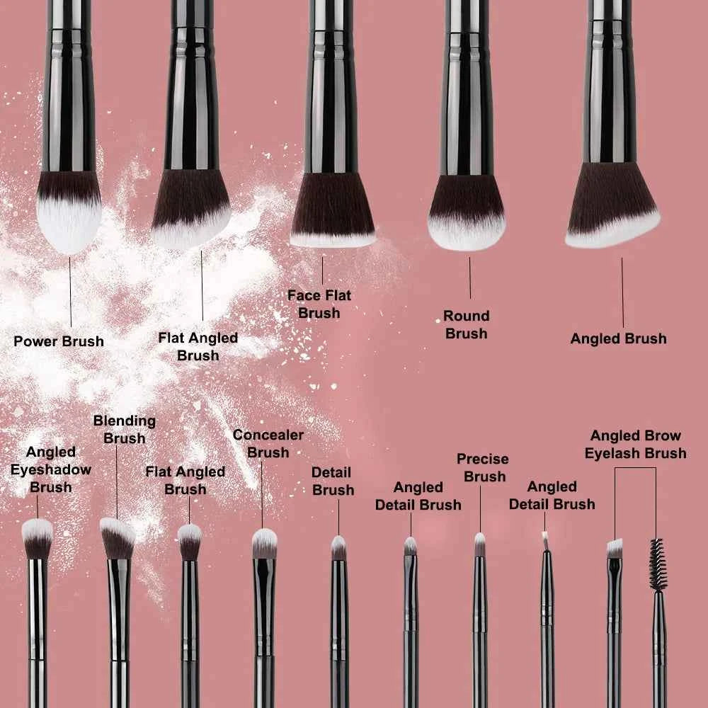 NEW 14PCS Makeup Brushes Set  Soft Fluffy Foundation Blush Powder Eyeshadow Blending Female Cosmetics Beauty Tool Christmas gift