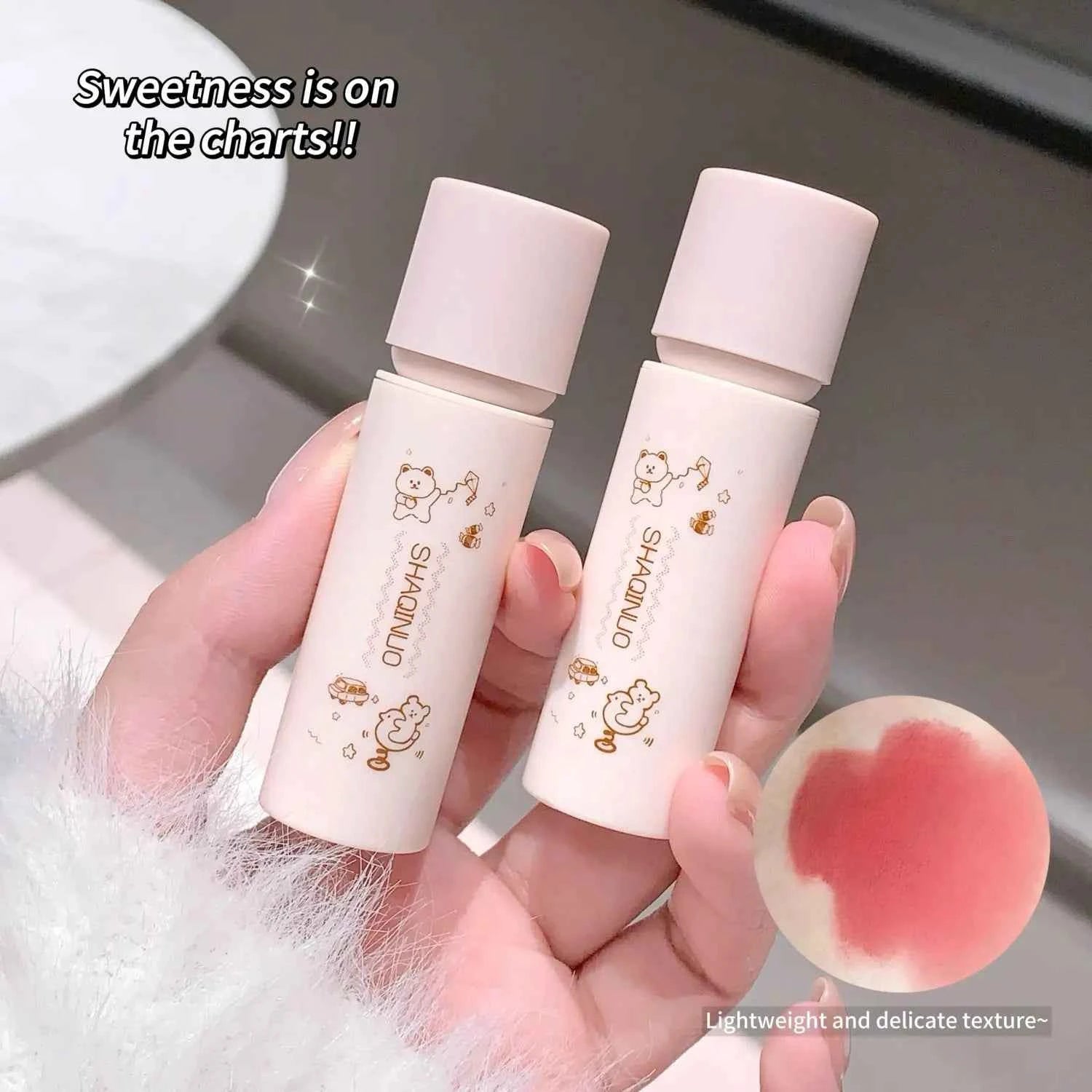 SHAQINUO Munchkin Cloudy Lip Clay Colours Matte Lip Mud  Design Cosmetics Lip Mud For Daily Makeup Application