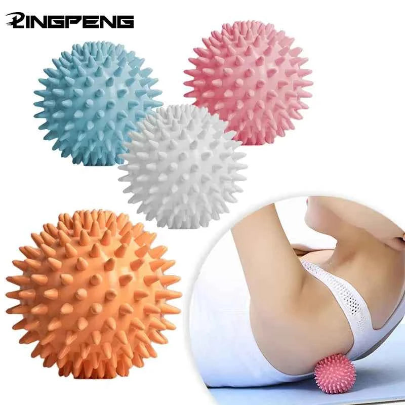 Hedgehog Massage Ball Yoga Fascia Ball Exercise Fitness Muscle Relaxation Massage Stick Shoulder Neck Leg Plantar Meridian Ball