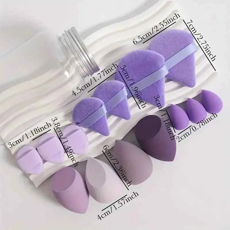6/7/14pcs Makeup Sponge Set Blender Makeup Tools Beauty Cosmetics Puff Face Foundation Blending for Liquid Cream and Powder New