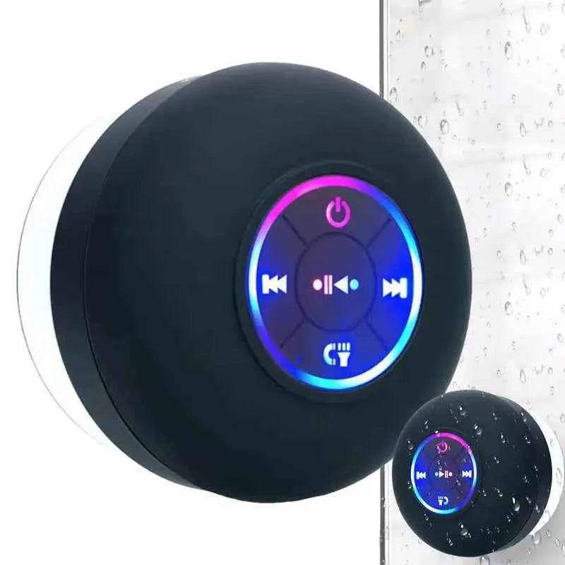 New Bathroom waterproof wireless BT speaker large suction cup mini portable speaker outdoor sports stereo speaker