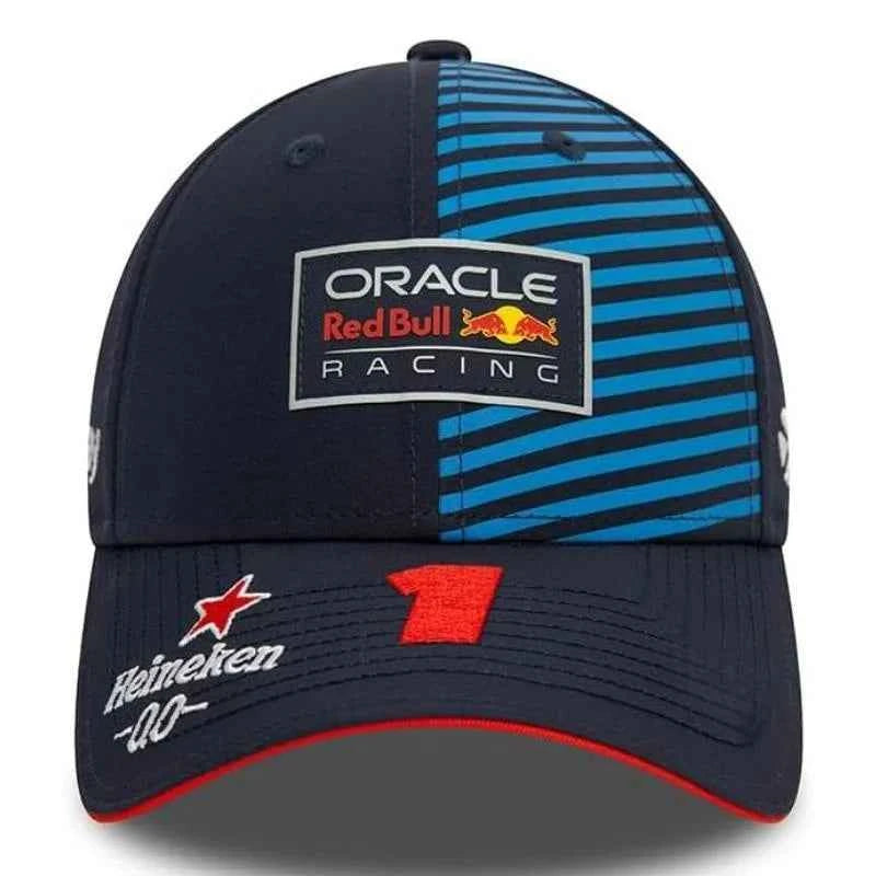 Red Bull riding cap, F1 racing themed design for men's and women's outdoor sports baseball caps sun protection sun hat