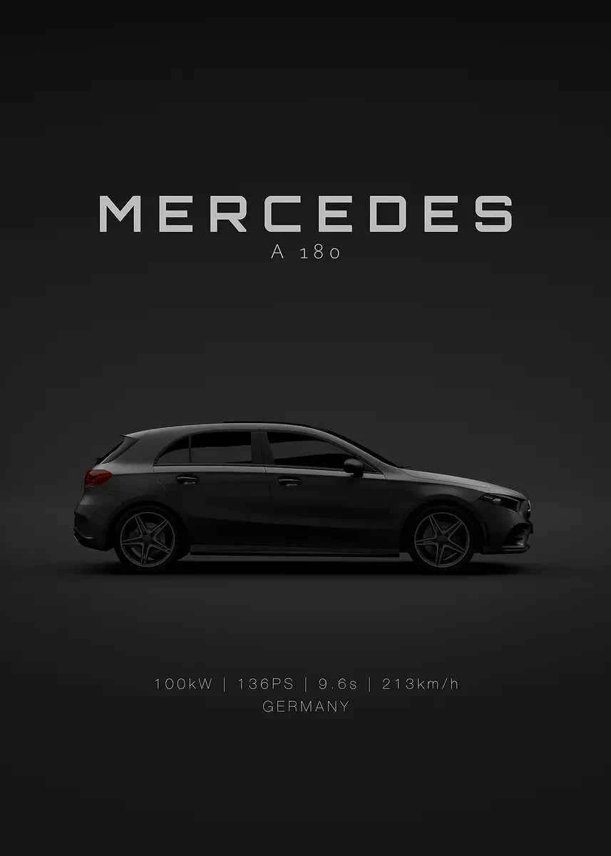 Black Famous Car M-Mercedes-B-Benz-AMG GT G 63 E 350 Poster Print Canvas Painting Home Living Room Wall Art Garage Club Decor