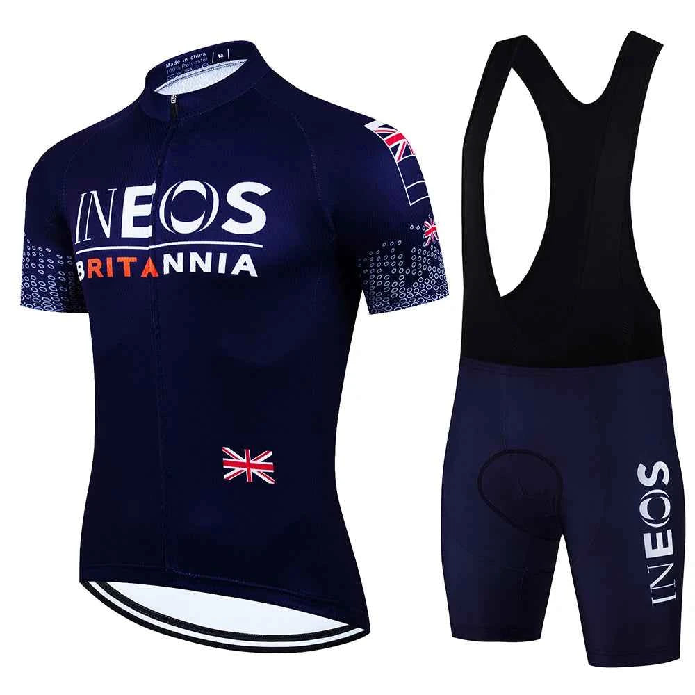 INEOS Cycling Outfit 2025 Jersey Men's Mtb Pants Man Maillot Cyclisme Sports Set Bike Clothing Shorts Bikes Equipment Jerseys
