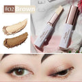 Double Color Glitter Eye Shadow Stick Matte Eyeshadow Make-up Waterproof Bicolor Shimmer Cosmetics Portable Lazy Beauty Makeup