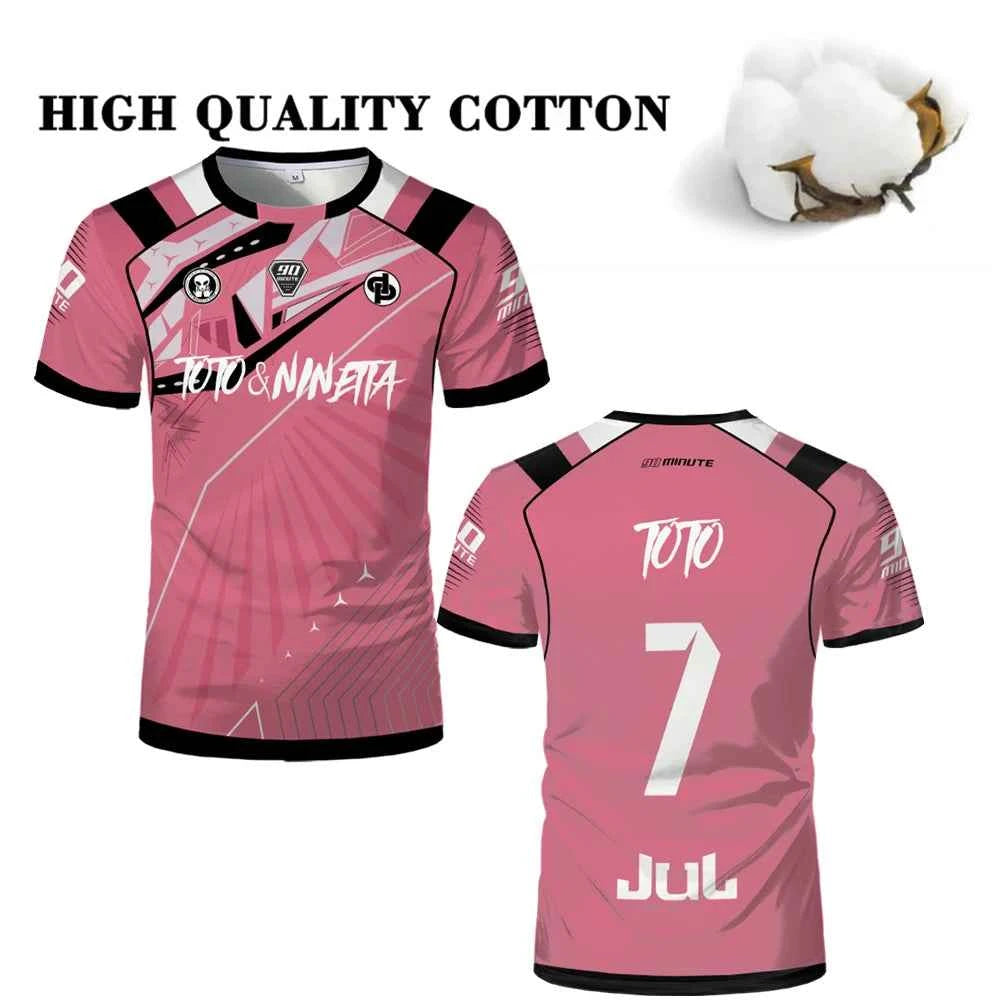 90 Minute Jersey MM9 Men's Football T-shirt Jul Maillot High Quality Cotton Short-sleeved Futsal Soccer Uniform Kid's T Shirts