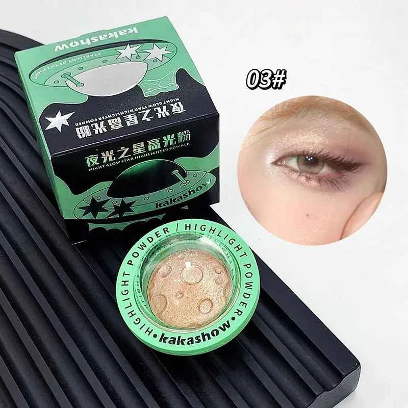 Planet Space Highlighter Powder Brighten  Fairy Adas Powder Shimmer Water Light Contour Face Body Illuminator Makeup Cosmetics