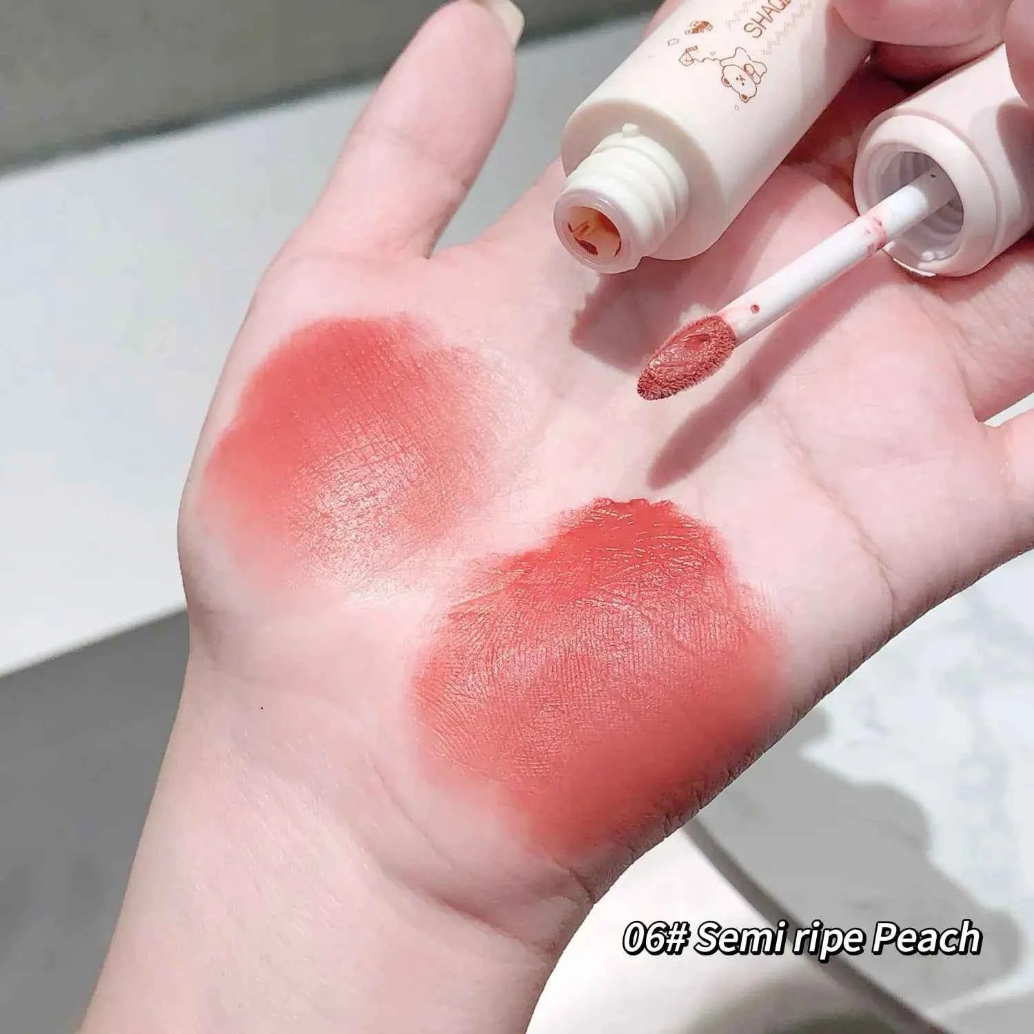 SHAQINUO Munchkin Cloudy Lip Clay Colours Matte Lip Mud  Design Cosmetics Lip Mud For Daily Makeup Application