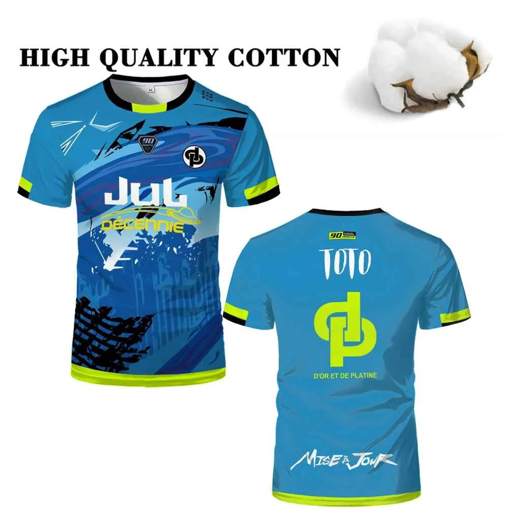 90 Minute Jersey MM9 Men's Football T-shirt Jul Maillot High Quality Cotton Short-sleeved Futsal Soccer Uniform Kid's T Shirts