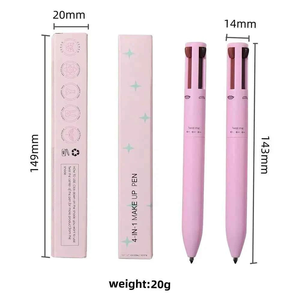 New Cosmetics 4 In 1 Eyeliner Makeup Beauty & Health Eyebrow Enhancers Multi-effect Waterproof Lip Liner Pen Women