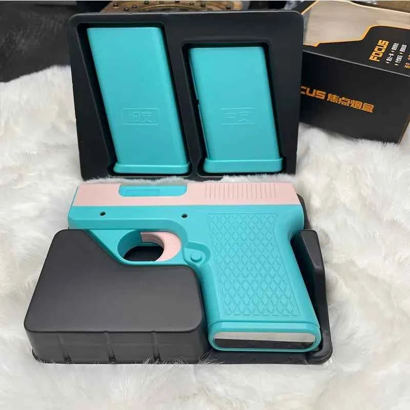 Pistol Style Lighters with 3 Cigarette Case, Jet Turb Lighter, Gas Lighter, Windproof Cigar Lighter, Gadgets for Men, 10PCs
