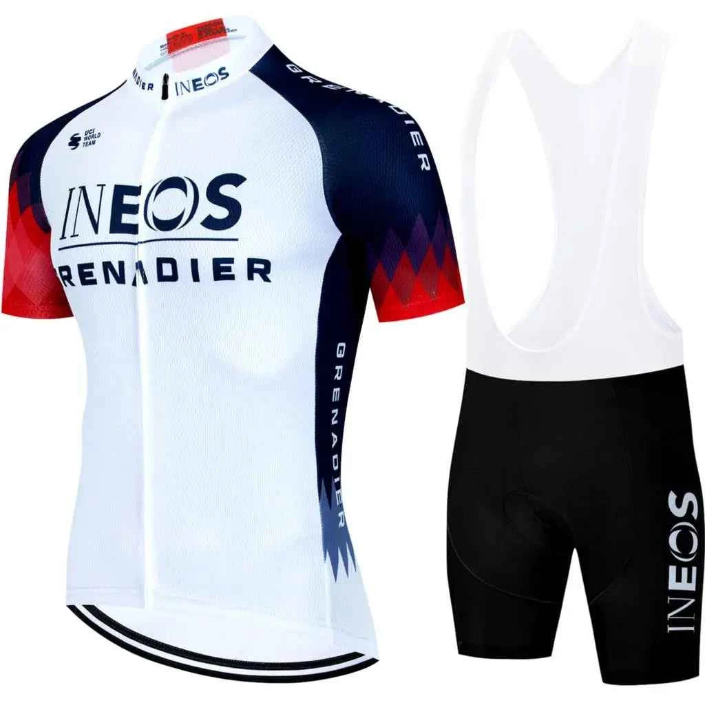 INEOS Cycling Outfit 2025 Jersey Men's Mtb Pants Man Maillot Cyclisme Sports Set Bike Clothing Shorts Bikes Equipment Jerseys