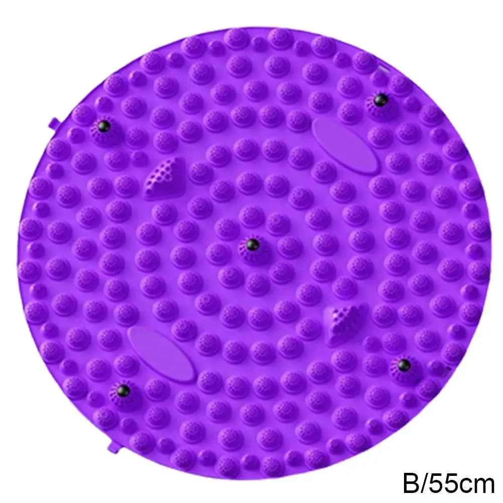 Foot Yoga Massage Acupressure Board Mat Muscle Relaxation Round Exercise Mat Fitness Foot Training Massage Acupressure Mat